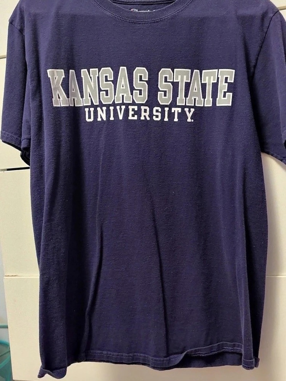 Champion Kansas State University Wildcats Graphic T-Shirt Purple Medium